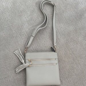 Elegant Gray Crossbody Bag